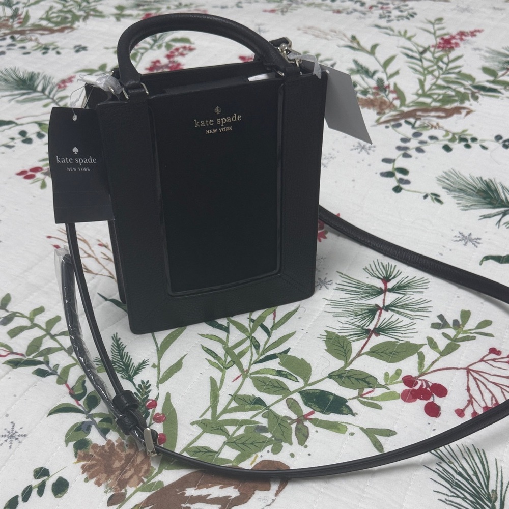 Kate Spade Black Textured Crossbody Bag - Picture 2 of 6